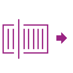 Scan-Symbol violett